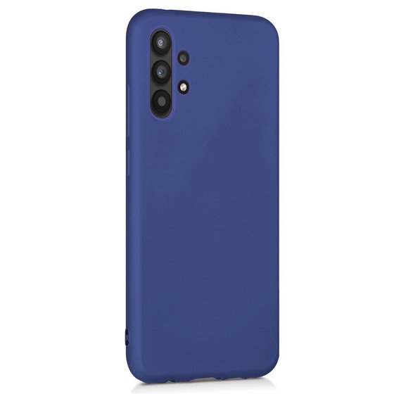 Microsonic Matte Silicone Samsung Galaxy A32 5G Kılıf Lacivert