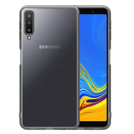 Microsonic Samsung Galaxy A7 2018 Kılıf Transparent Soft Beyaz