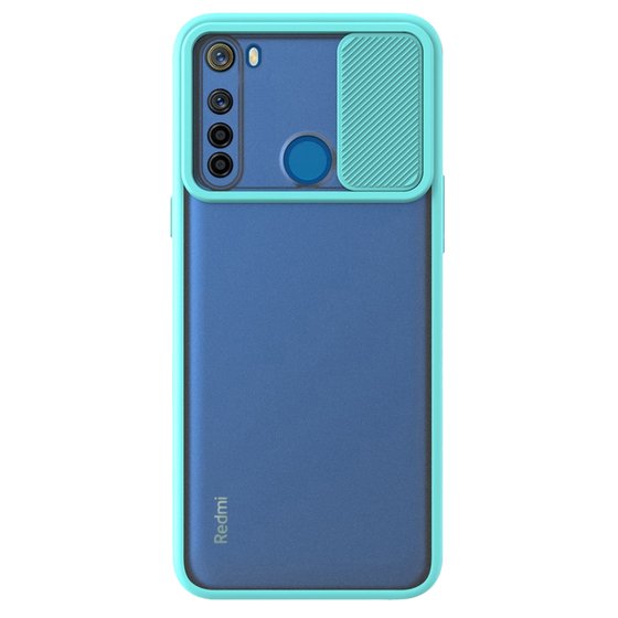 Microsonic Xiaomi Redmi Note 8 Kılıf Slide Camera Lens Protection Turkuaz