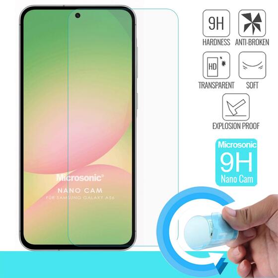 Microsonic Samsung Galaxy A56 Nano Glass Cam Ekran Koruyucu