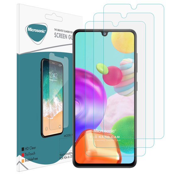 Microsonic Samsung Galaxy A41 Screen Protector Nano Glass (3 Pack)