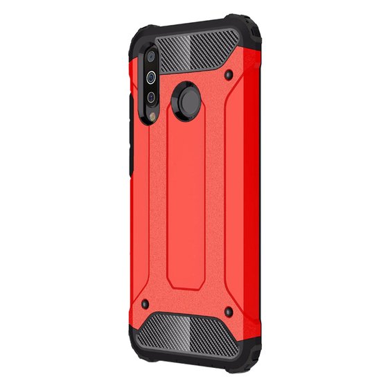 Microsonic Samsung Galaxy M30 Kılıf Rugged Armor Kırmızı