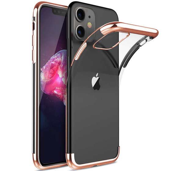 Microsonic Apple iPhone 11 (6.1'') Kılıf Skyfall Transparent Clear Rose Gold