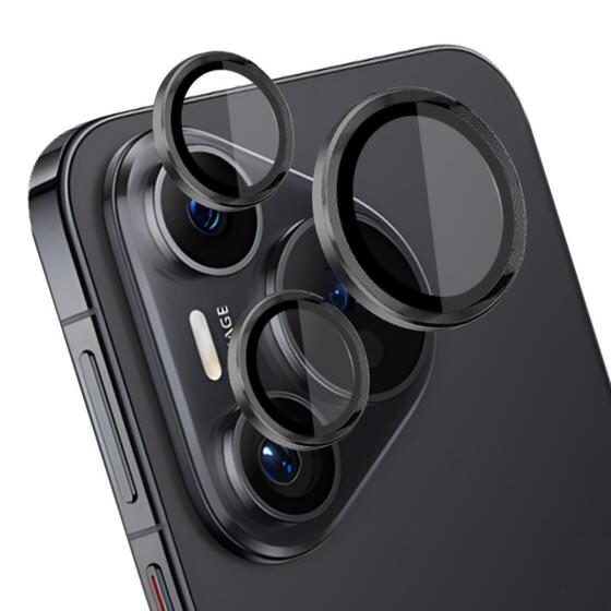 Microsonic Huawei Pura 70 Pro Tekli Kamera Lens Koruma Camı Siyah