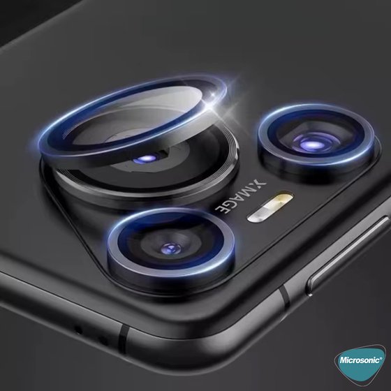 Microsonic Huawei Pura 70 Pro Tekli Kamera Lens Koruma Camı Siyah