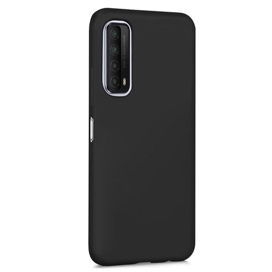 Microsonic Matte Silicone Huawei P Smart 2021 Kılıf Siyah