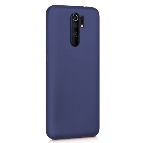 Microsonic Matte Silicone Xiaomi Redmi 9 Kılıf Lacivert