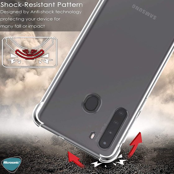 Microsonic Shock Absorbing Kılıf Samsung Galaxy A21 Şeffaf