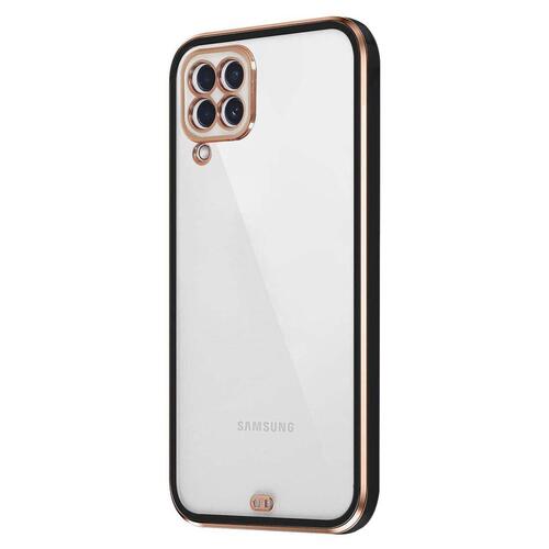 Microsonic Samsung Galaxy M32 4G Kılıf Laser Plated Soft Siyah