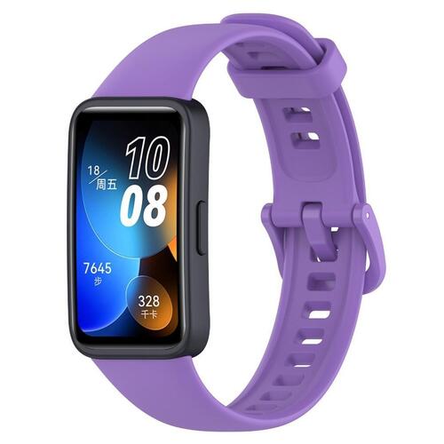 Microsonic Huawei Band 10 Kordon, Silicone Sport Band Lila