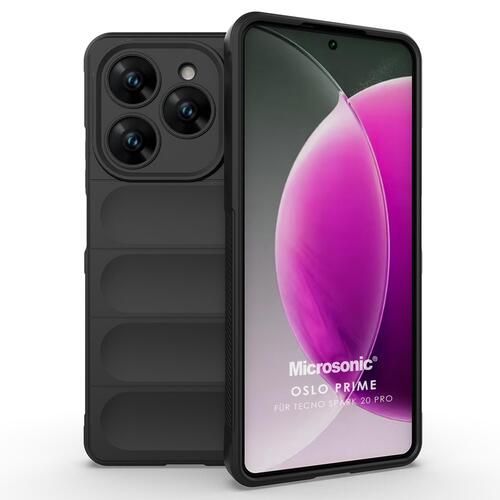 Microsonic TECNO Spark 20 Pro Kılıf Oslo Prime Siyah