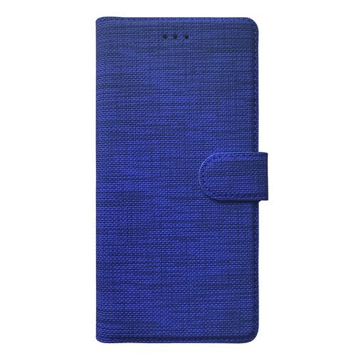 Microsonic Huawei P30 Lite Kılıf Fabric Book Wallet Lacivert