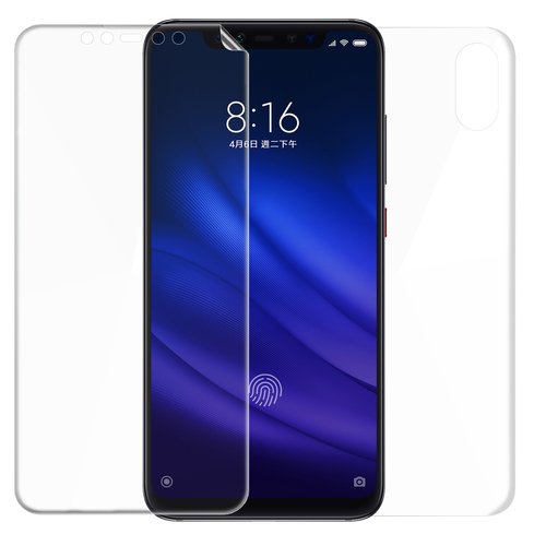 Microsonic Xiaomi Mi 8 Pro Ön + Arka Kavisler Dahil Tam Ekran Kaplayıcı Film