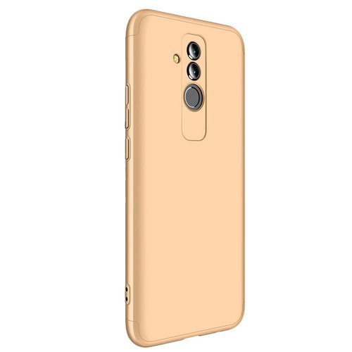 Microsonic Huawei Mate 20 Lite Kılıf Double Dip 360 Protective Gold