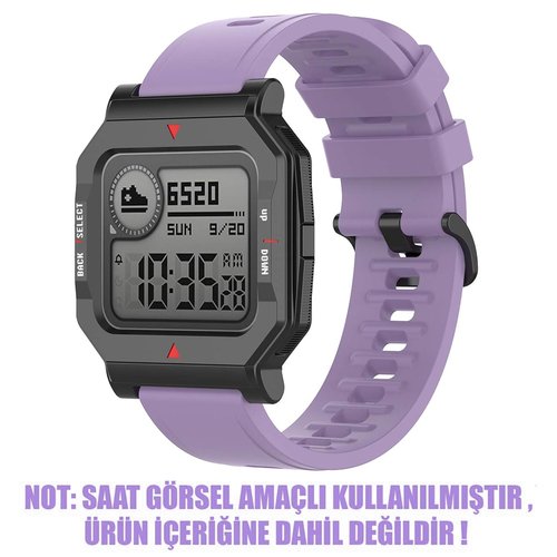 Microsonic Amazfit Neo Kordon, Silicone Sport Band Lila