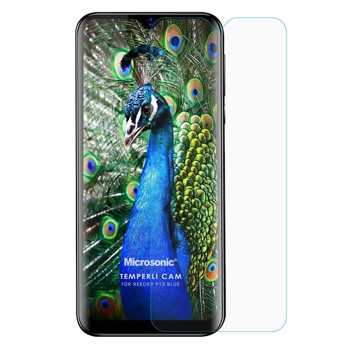 Microsonic Reeder P13 Blue Tempered Glass Cam Ekran Koruyucu