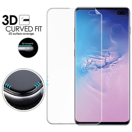 Microsonic Samsung Galaxy S10 Plus Ön + Arka Kavisler Dahil Tam Ekran Kaplayıcı Film