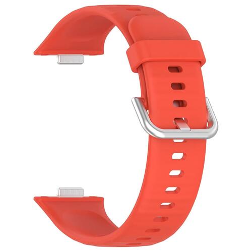 Microsonic Huawei Watch Fit 4 Kordon, Silicone Sport Band Turuncu