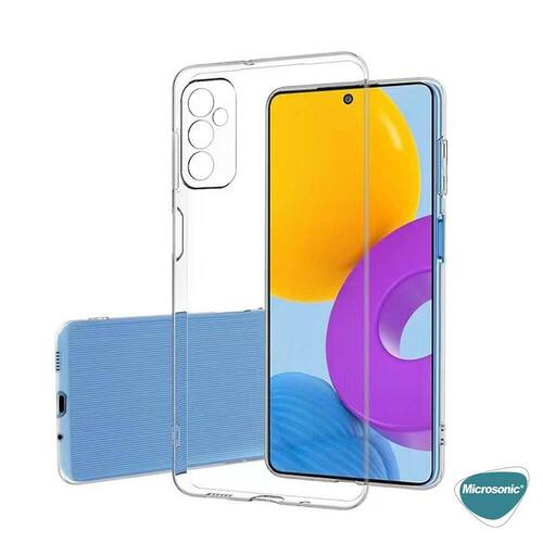 Microsonic Samsung Galaxy M52 Kılıf Transparent Soft Beyaz