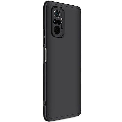 Microsonic Xiaomi Redmi Note 10 Pro Max Kılıf Double Dip 360 Protective Siyah