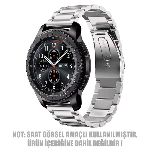 Microsonic Huawei Watch GT 6 46mm Metal Stainless Steel Kordon Gümüş