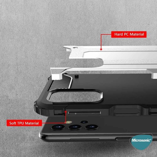 Microsonic Samsung Galaxy A32 4G Kılıf Rugged Armor Mavi