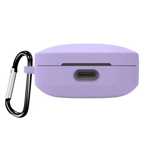 Microsonic Xiaomi Redmi Buds 6 Kılıf Askılı Mat Silikon Lila