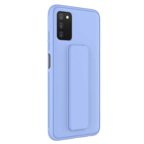 Microsonic Samsung Galaxy A03S Kılıf Hand Strap Mavi