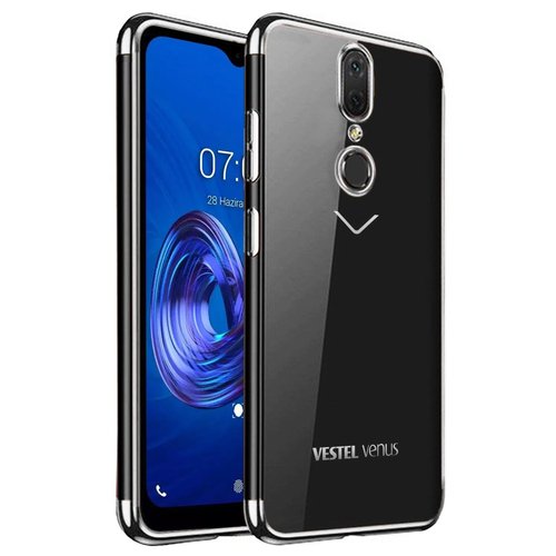 Microsonic Vestel Venüs V7 Kılıf Skyfall Transparent Clear Gümüş