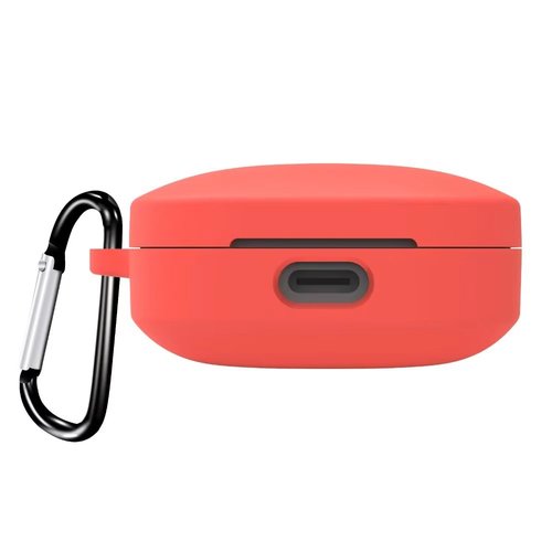Microsonic Xiaomi Redmi Buds 6 Kılıf Askılı Mat Silikon Kırmızı