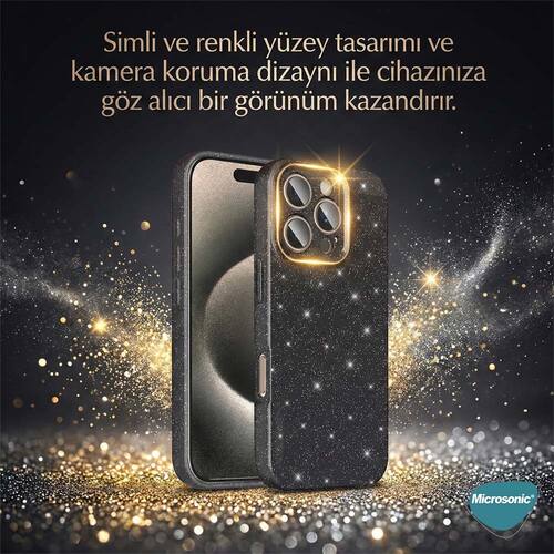 Microsonic Samsung Galaxy A34 Kılıf Grand Stardust Siyah