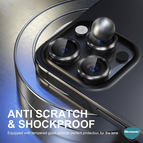Microsonic TECNO Spark 30 5G Tekli Kamera Lens Koruma Camı Siyah