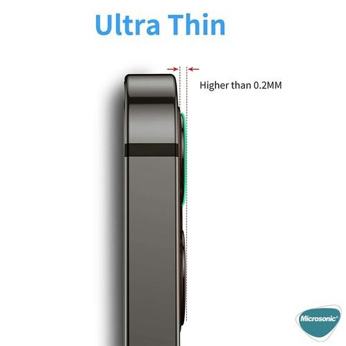 Microsonic Apple iPhone 13 Tekli Kamera Lens Koruma Camı Sierra Mavisi