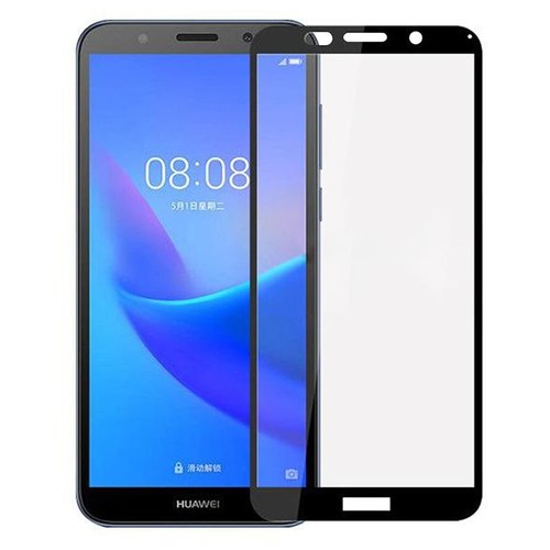 Microsonic Huawei Honor 7S Tam Kaplayan Temperli Cam Ekran koruyucu Siyah