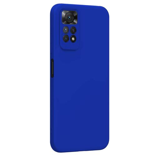 Microsonic Matte Silicone Xiaomi Redmi Note 11S Kılıf Mavi