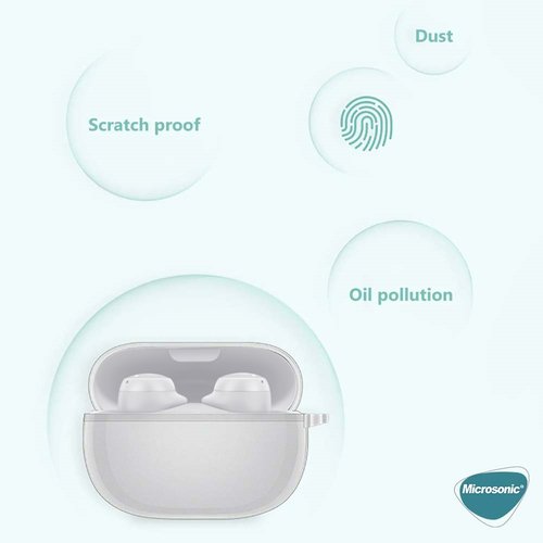 Microsonic Xiaomi Redmi Buds 6 Pro Kılıf Transparent Clear Soft Şeffaf