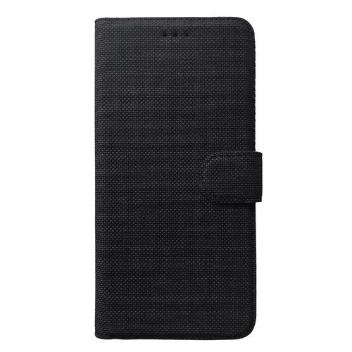 Microsonic Huawei Honor 8A Kılıf Fabric Book Wallet Siyah