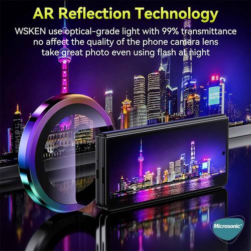 Microsonic Xiaomi Redmi Note 14 Pro 5G Tekli Kamera Lens Koruma Camı Siyah