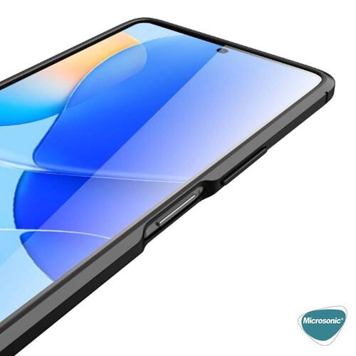 Microsonic Huawei Nova 9 SE Kılıf Deri Dokulu Silikon Lacivert