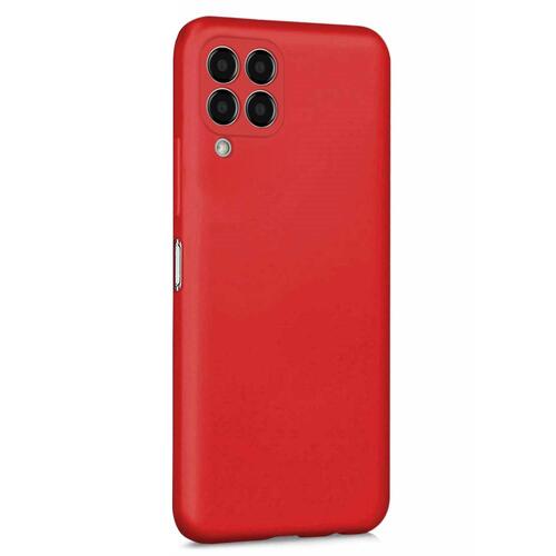 Microsonic Matte Silicone Samsung Galaxy M33 Kılıf Kırmızı