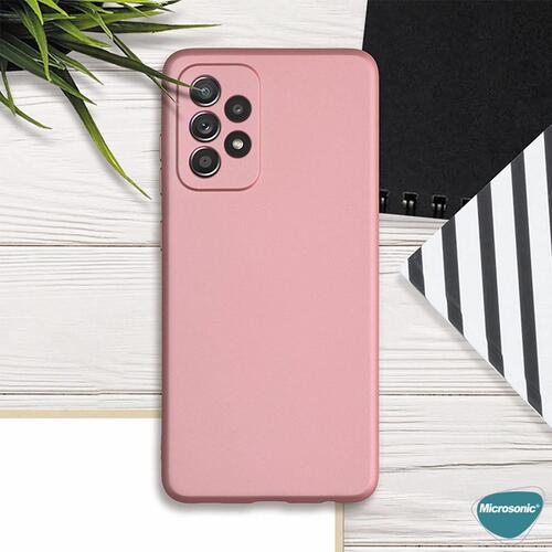 Microsonic Matte Silicone Samsung Galaxy A23 Kılıf Siyah