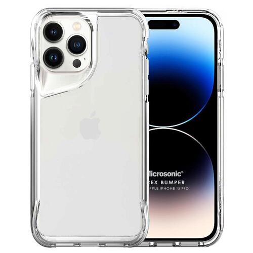 Microsonic Apple iPhone 15 Pro Kılıf Trex Bumper Şeffaf