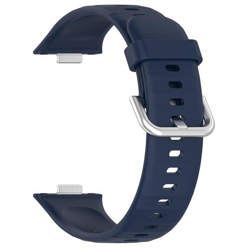 Microsonic Huawei Watch Fit 4 Kordon, Silicone Sport Band Lacivert