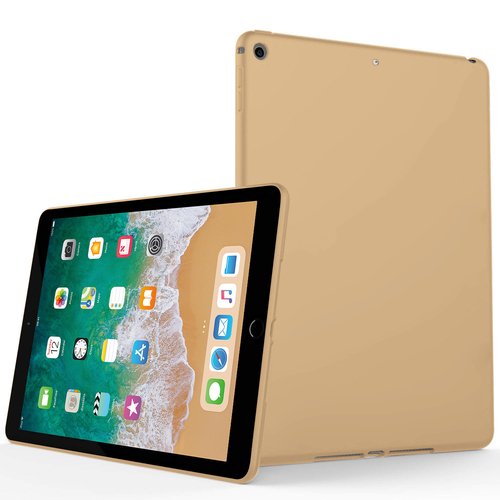 Microsonic Matte Silicone Apple iPad 9.7 2018 (A1893-A1954) Kılıf Gold