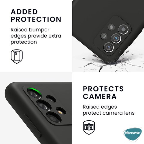 Microsonic Matte Silicone Samsung Galaxy A33 5G Kılıf Lacivert