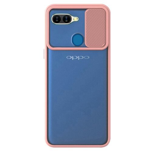 Microsonic Oppo F9 / F9 Pro Kılıf Slide Camera Lens Protection Rose Gold