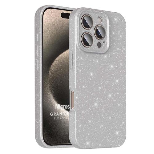 Microsonic Apple iPhone 16 Pro Kılıf Grand Stardust Gümüş