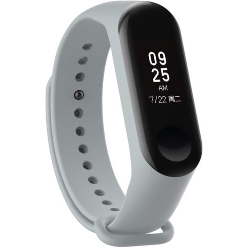 Microsonic Xiaomi Mi Band 3 / Mi Band 4 Silikon Kordon Gri