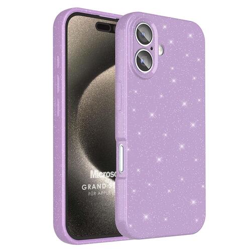 Microsonic Apple iPhone 16 Plus Kılıf Grand Stardust Lila