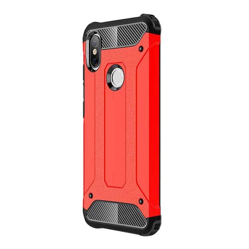 Microsonic Xiaomi Redmi S2 Kılıf Rugged Armor Kırmızı